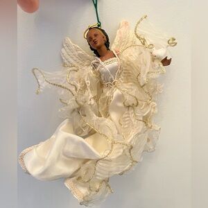 vintage african american angel ornament